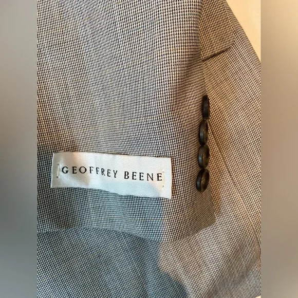 Geoffrey Beane Gray Jacket Blazer Sport Coat 38R